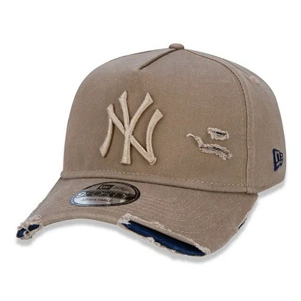 Boné New Era Destroyed New York Yankees Bege