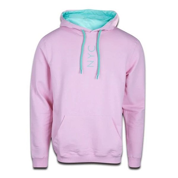 Moletom New Era Com Capuz Sign Nyc Rosa