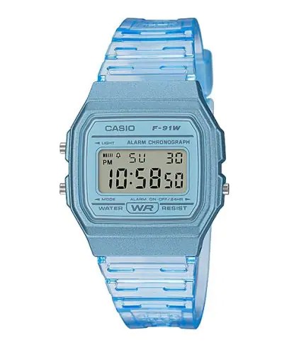 Relogio De Pulso Casio Standar Blue F-91Ws-2Df-Sc