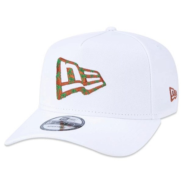Boné New Era Aba Curva A-Frame Colection Vacation Branco