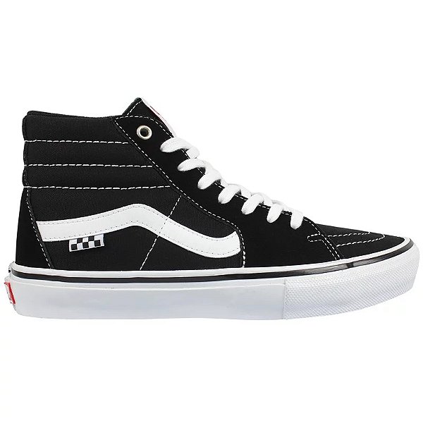 Tênis Vans Sk8 Hi Pro Couro Black White
