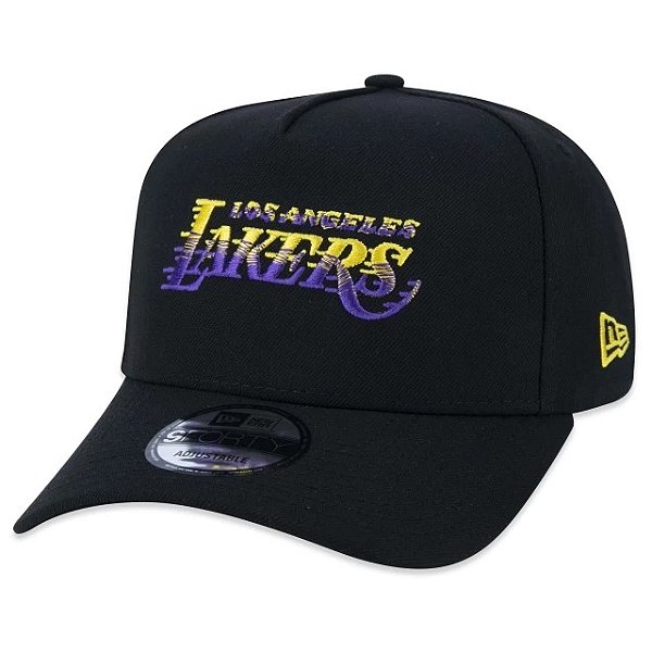 Boné New Era Aba Curva Los Angeles Lakers Black