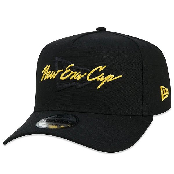 Boné New Era Aba Curva Collection Series Black