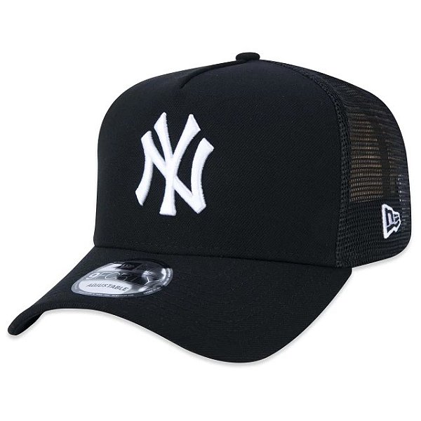 Boné New Era Trucker New York Yankees Black