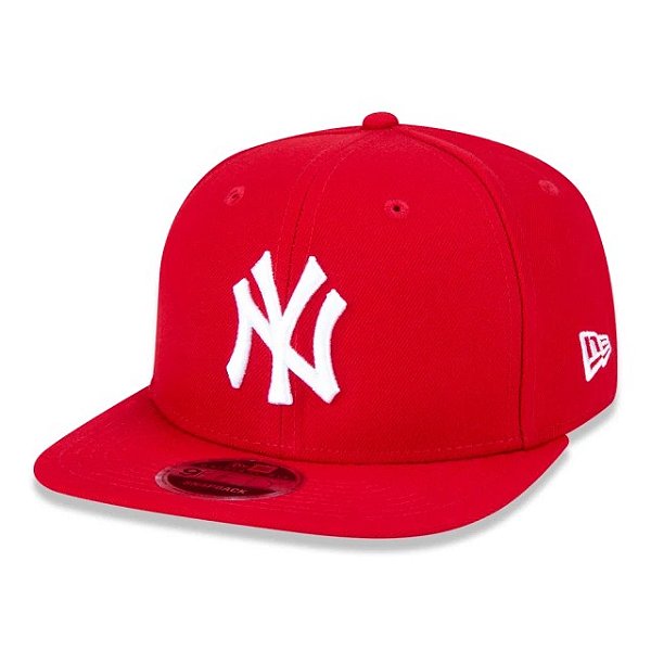Boné New Era Aba Reta Original Fit NY Yankees Vermeho