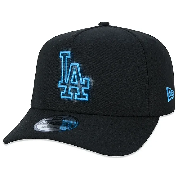 Boné New Era Aba Curva Tecnologic LA Dodgers Edição Limitada Black