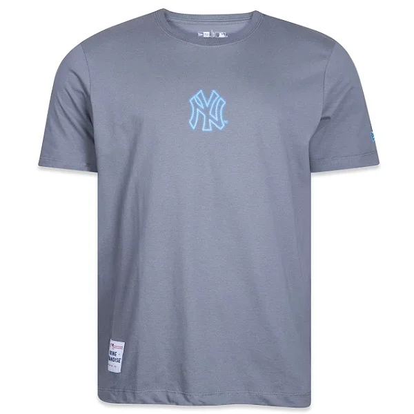 Camiseta New Era Tecnologic New York Yankees Cinza