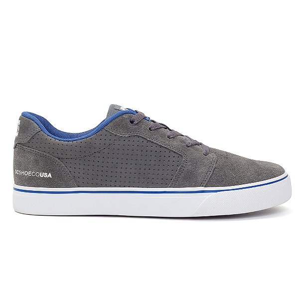 Tênis Dc Shoes Anvil La White/Grey/White