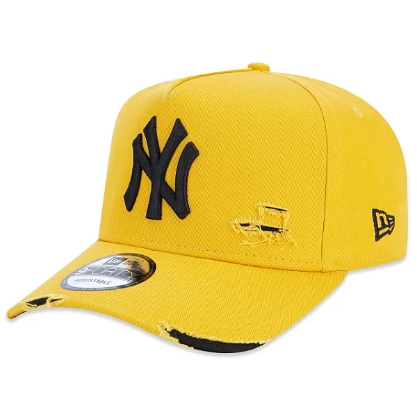 Boné New Era Destroyed Neyyan Blk Yellow
