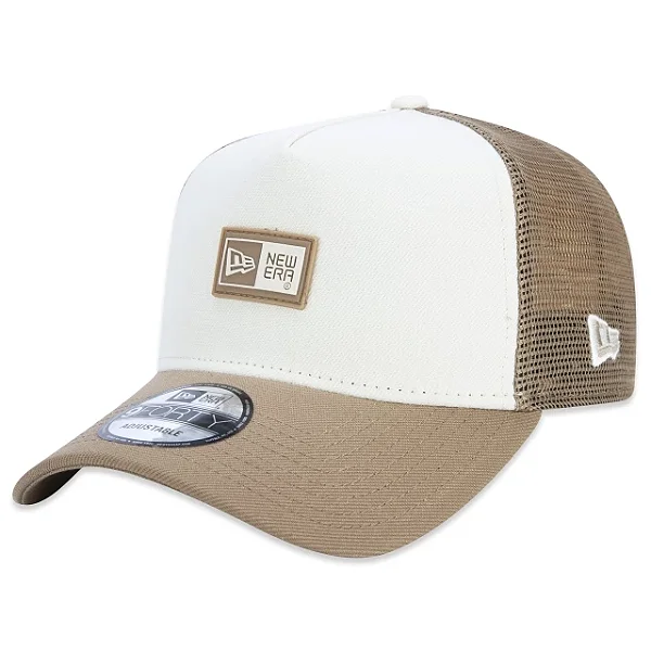Boné New Era Permanente Logobox Off White