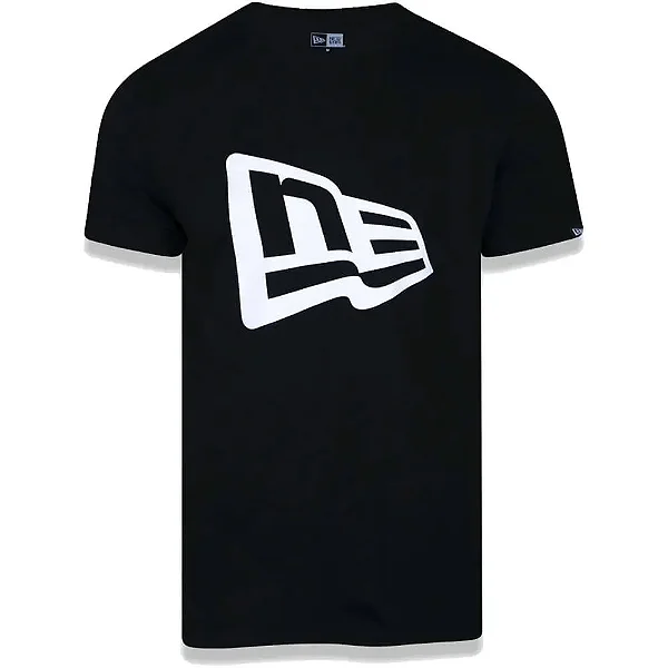 Camiseta New Era Básica Essentials Flag  Black