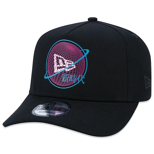 Boné New Era Aba Curva Tecnologic Black