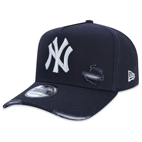 Boné New Era Destroyed New York Yankees Marinho