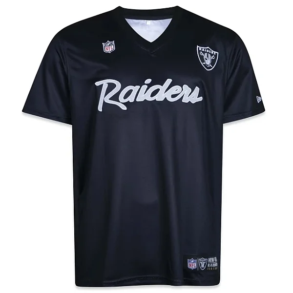 Camiseta New Era Jersey All Core Nfl Los Angeles Raiders Black