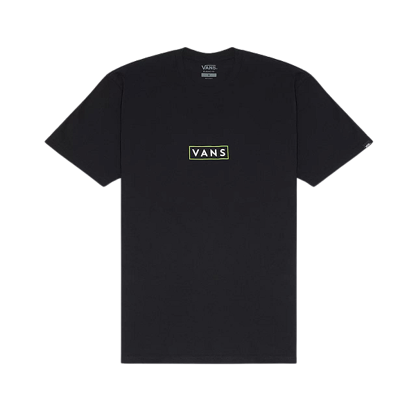 Camiseta Vans Classic Easy Box Ss Black Lime Green
