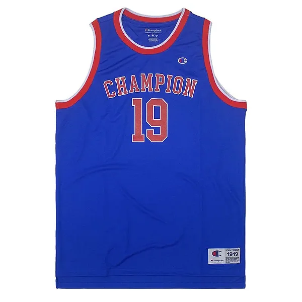 Camiseta Regata Champion Basket College Bozzeto Blue