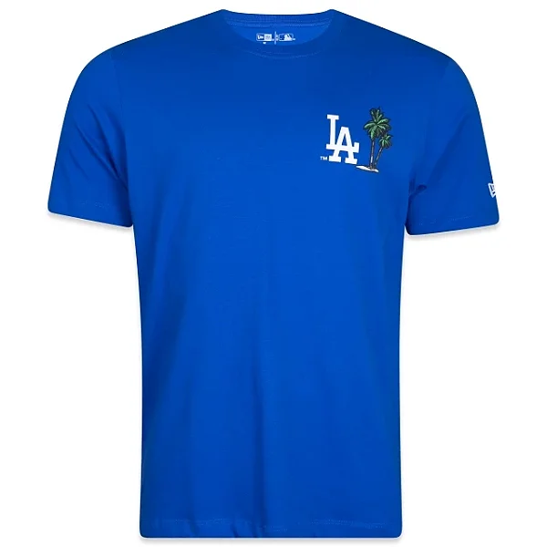 Camiseta New Era All Core Mlb Los Angeles Dodgers Marinho