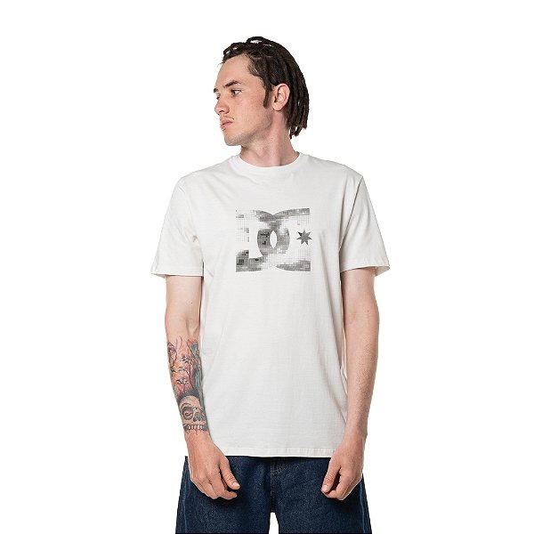 Camiseta Dc Star Camo Fill Off White