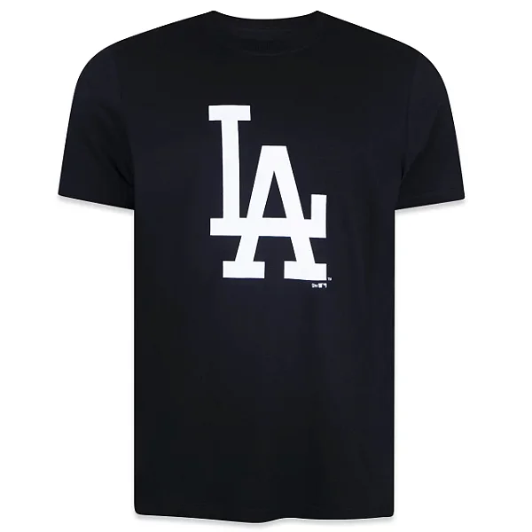 Camiseta New Era Logo Los Angeles Dodgers Black