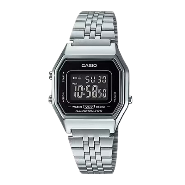 Relógio De Pulso Casio Vintage Digital Silver