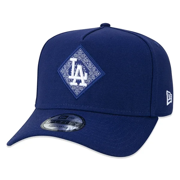 Boné New Era Aba Curva Street Los Angeles Dodgers Bandana Blue