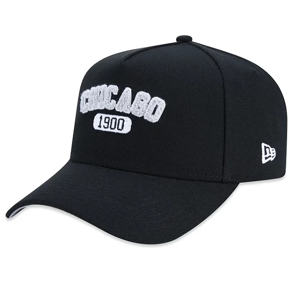 Boné New Era Aba Curva Chicago White Sox Club House Black