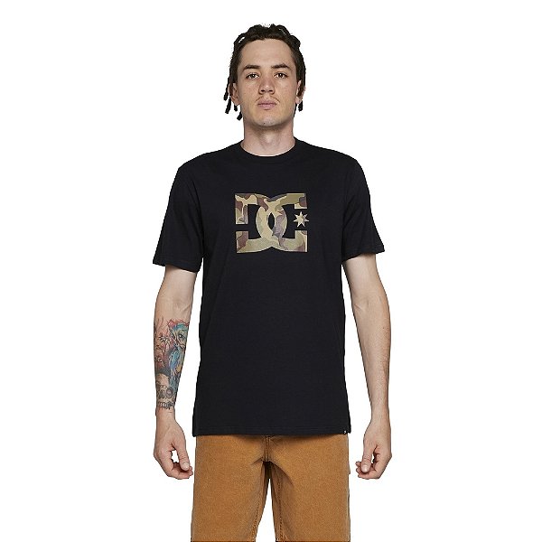 Camiseta Dc Star Camo Fill Black