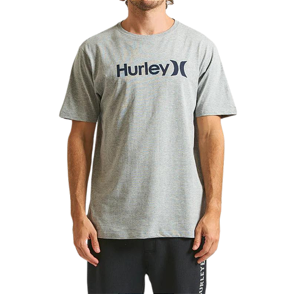 Camiseta Hurley Silk Oeo Solid Mescla Cinza