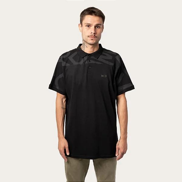 Polo Mcd Mc Logomania Black
