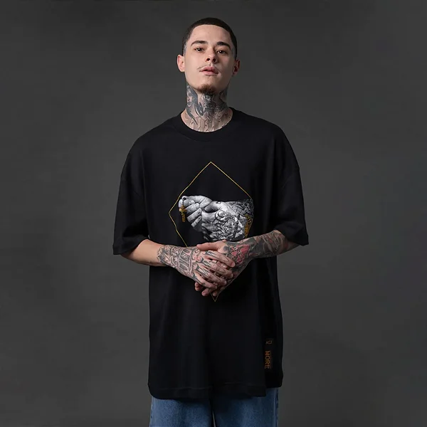 Camiseta Mcd Box Fit Terço Black