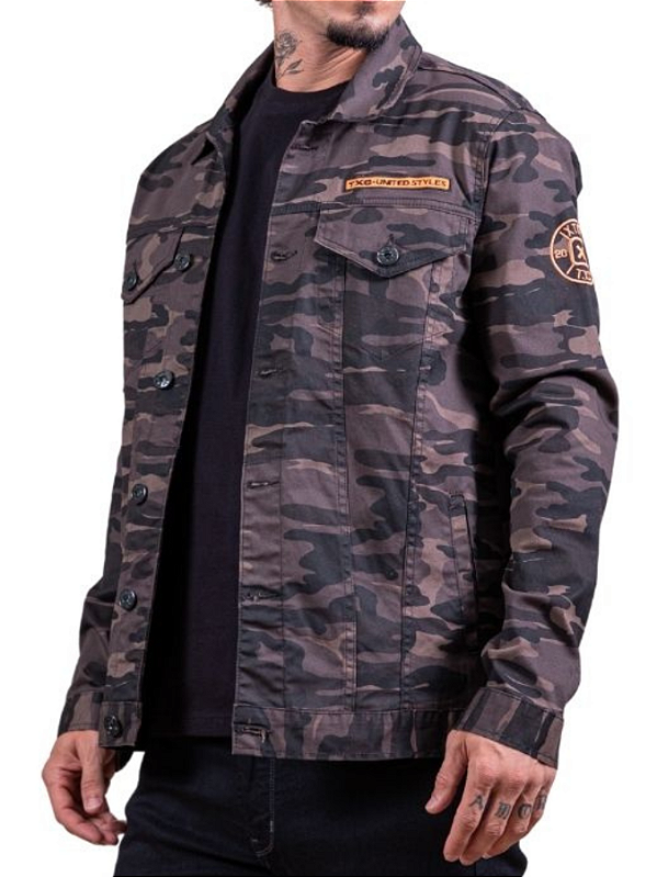 Jaqueta Txc Custom Aplicada Camuflado