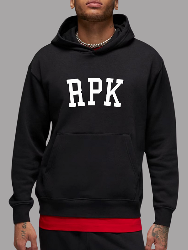 Moletom Rpk Fechado Com Capuz Black