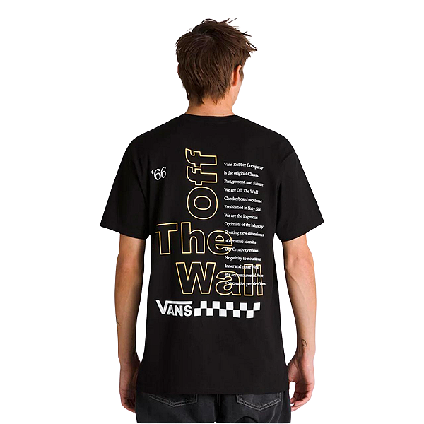 Camiseta Vans Posted Ss Black