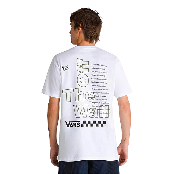 Camiseta Vans Posted Ss White