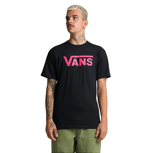 Camiseta Vans Classic Black Pink