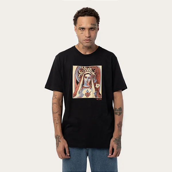 Camiseta Mcd Regular Santa Black
