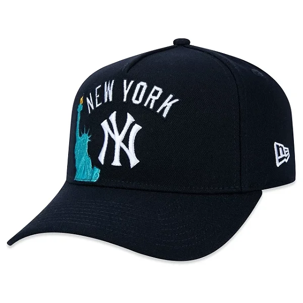 Boné New Era Aba Curva New York Yankees Marinho