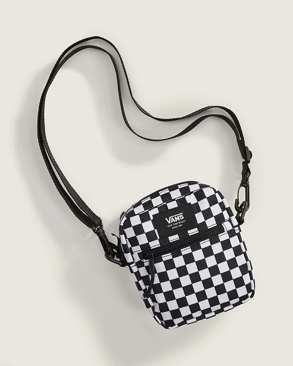 Shoulder Bag Vans Checkerboard Black White