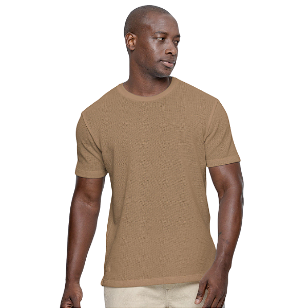 Camiseta Kingejoe Textura Comfort Kaki
