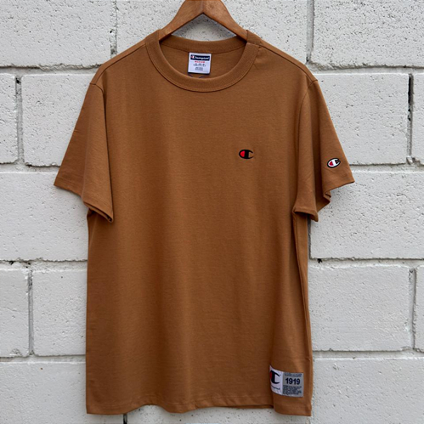 Camiseta Champion Pes Mc Logo Embroidebriefly Brown