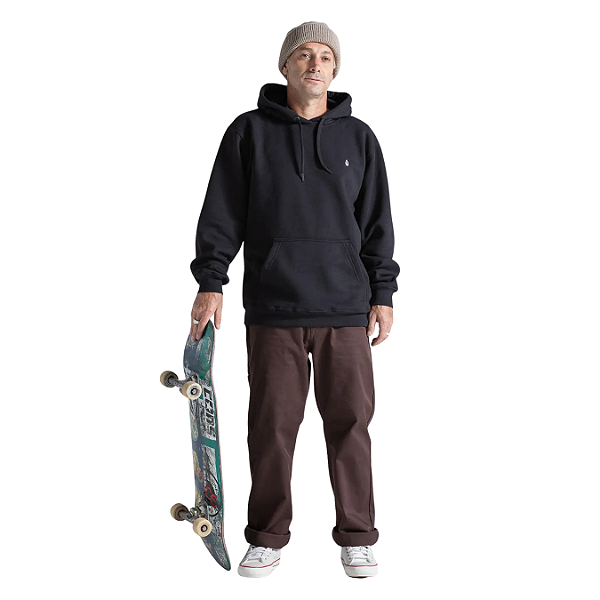 Moletom Volcom Single Stone Black