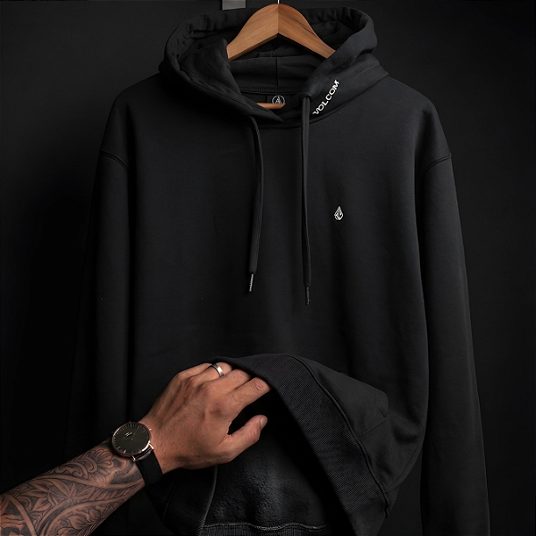 Moletom Volcom Single Stone Black