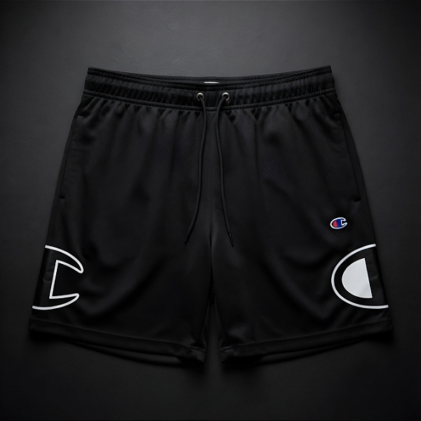 Bermuda Champion Basket Mesh Logo Giga Black