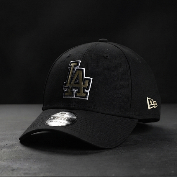 Boné New Era Aba Curva Los Angeles Dodgers Black Olive