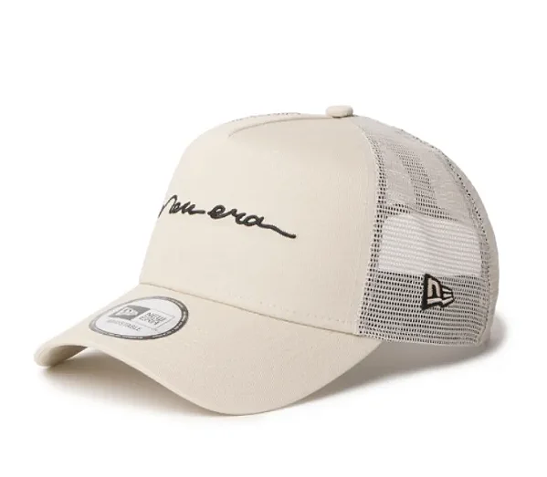 Boné New Era Trucker Handwritten Stn 261 Intl Off White