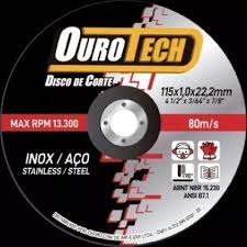 Disco de Corte Inox Extra Fino Ourotech 4.1/2'' X 3/64'' X 7/8''