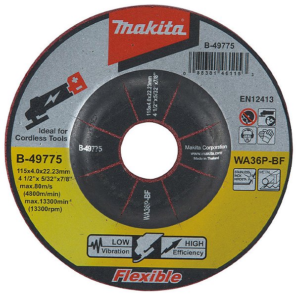 Disco De Desbaste Para Inox E Matal - Makita-b-49775