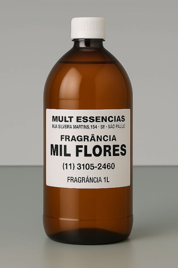 Essência Desinfetante Mil Flores 1 L faz até 80 L