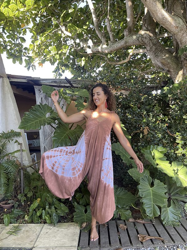 Macacão Viscose Flow Marrom