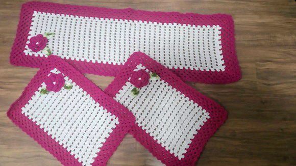 Conjunto tapetes cozinha